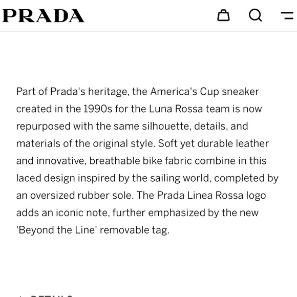 Prada America's Cup Original Sneakers - Picture 2 of 8